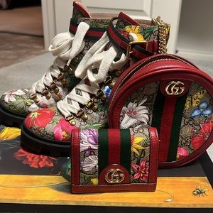 Authentic Gucci ophidia floral mini backpack new
